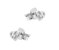 Heart Silver Stud Earring STS-7055